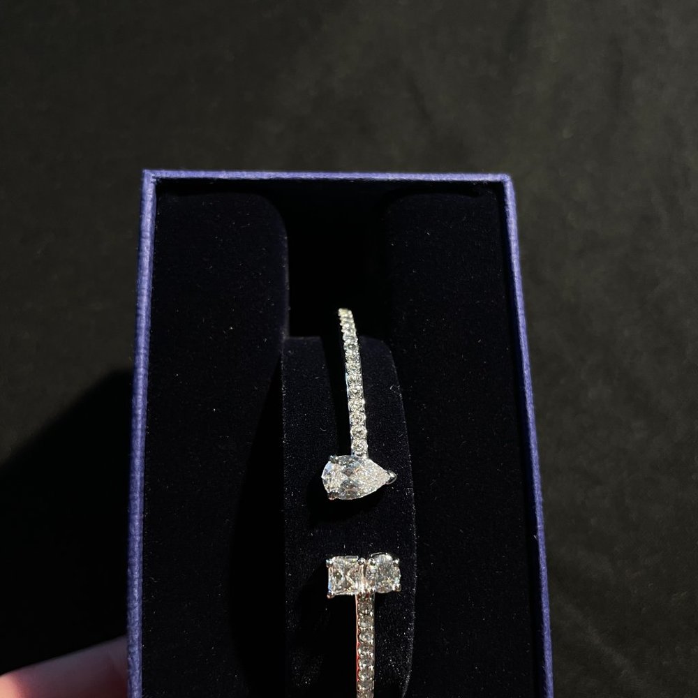 Swarovski Crystal Rhodium Bracelet Size Small